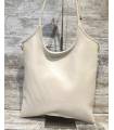 TOTE DOBLE ASA PIEL LISA